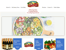 Tablet Screenshot of mccartneyproduce.com